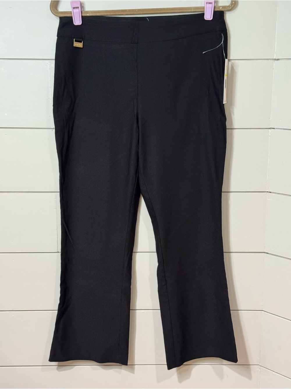 NEW Nanette Lepore Black Stretch Pull-On Pants Size M